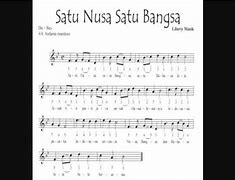 Satu Nusa Satu Bangsa Lirik Piano